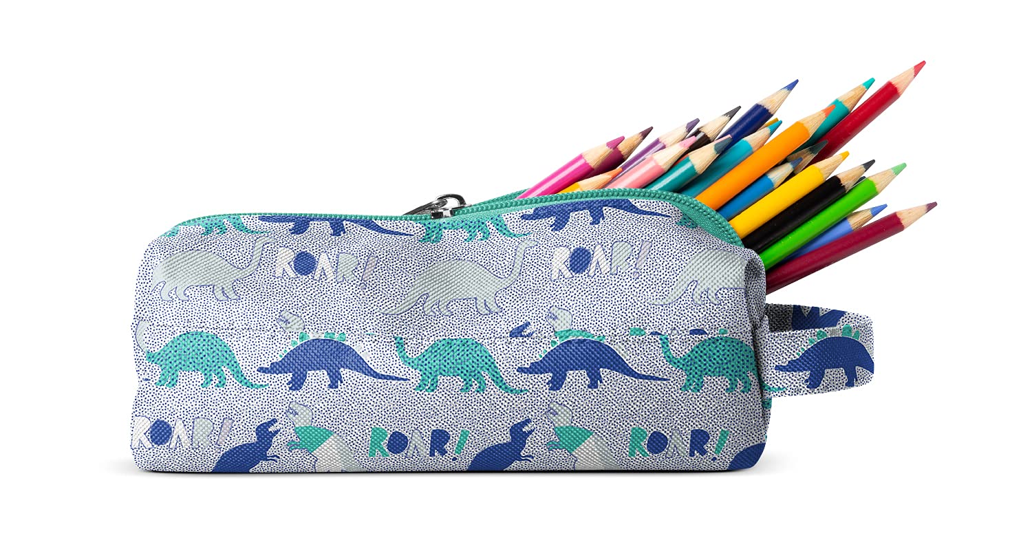 Estuche Para Lápices Simple Modern Hudson Collection Dinosaur Roar - Venta Internacional.