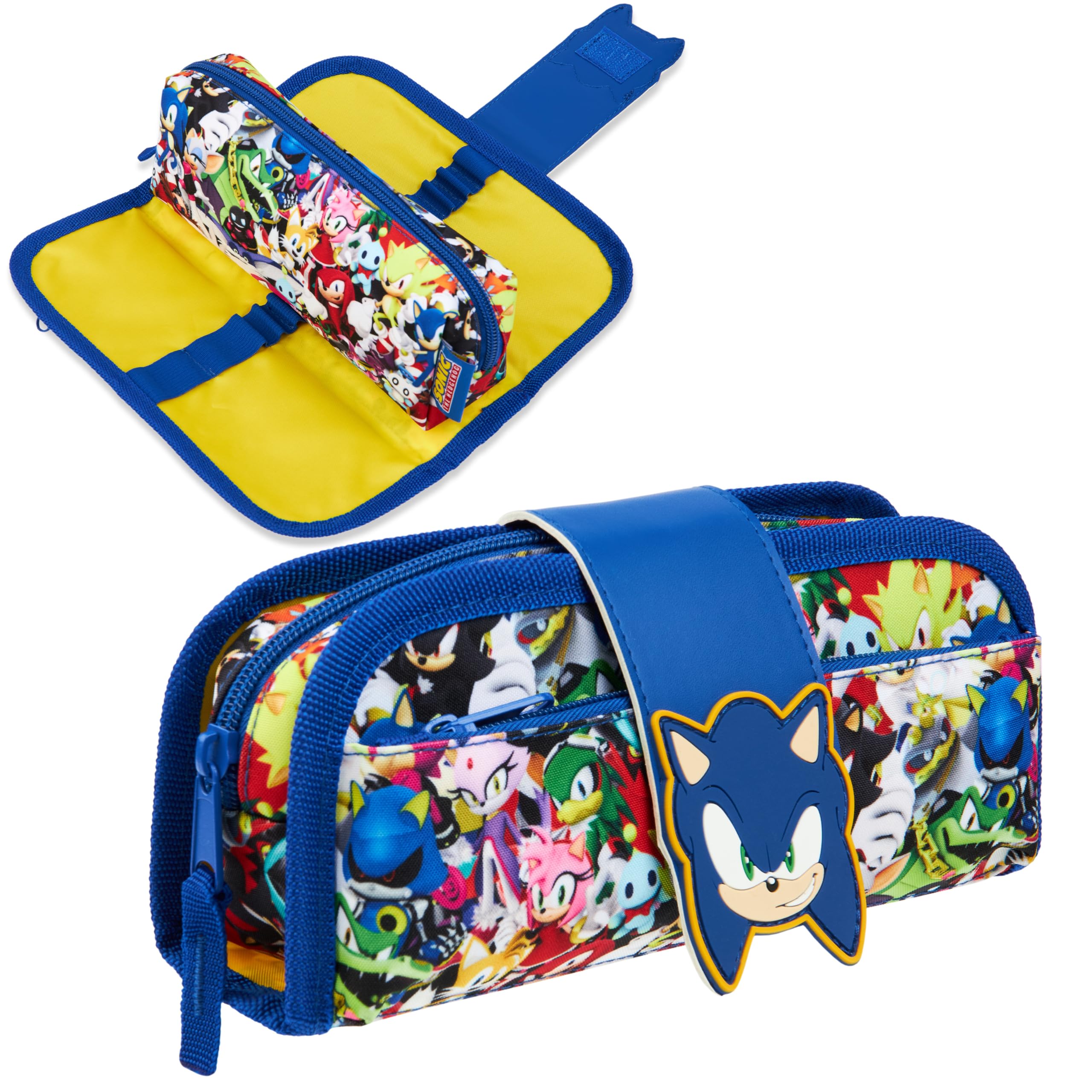 Foto 2 pulgar | Estuche Para Lápices Sonic The Hedgehog 2 En 1 Para Niños Con Compartimentos - Venta Internacional.