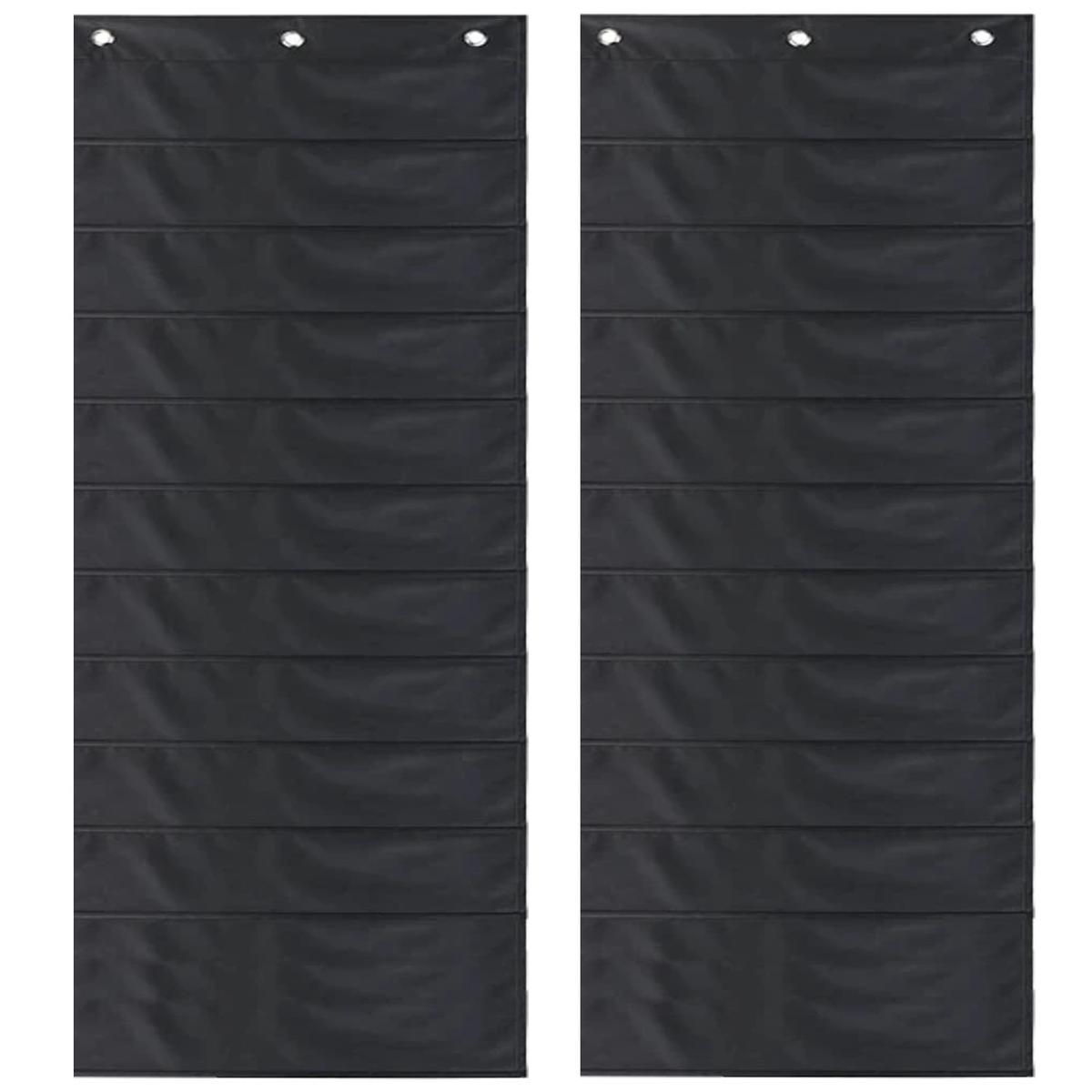 Estante De Tela Mxogx-002 Ventdepot 2 Piezas Negro