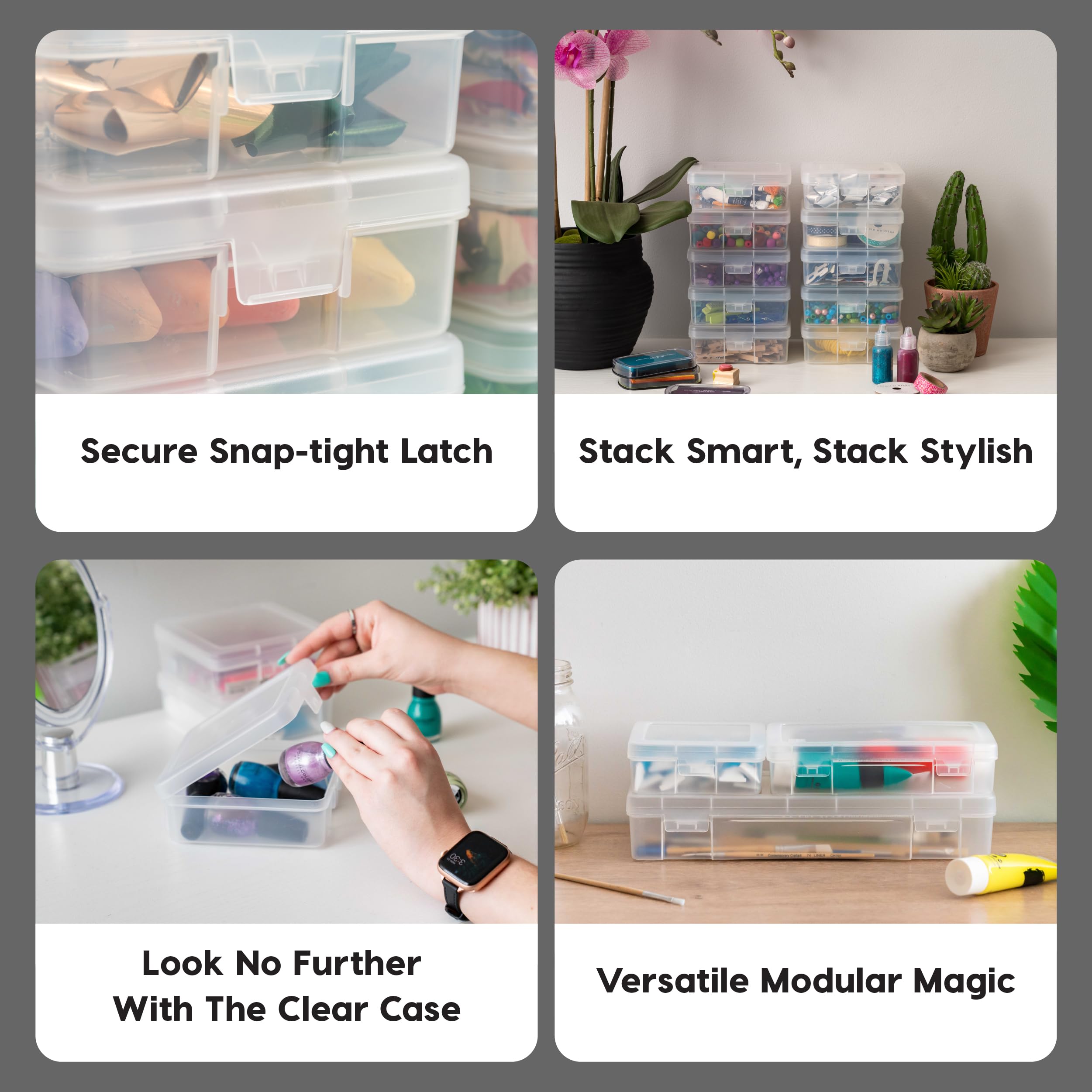 Foto 4 pulgar | Estuche Para Lápices Iris Usa De Plástico De Gran Capacidad, Paquete De 10 Unidades, Transparente - Venta Internaciona