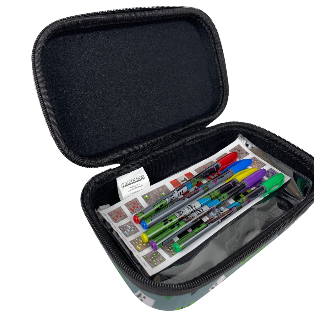 Foto 6 pulgar | Set De Estuches Para Lápices Con Diseños Innovadores De Minecraft Con Pegatinas Para Niños - Venta Internacional.