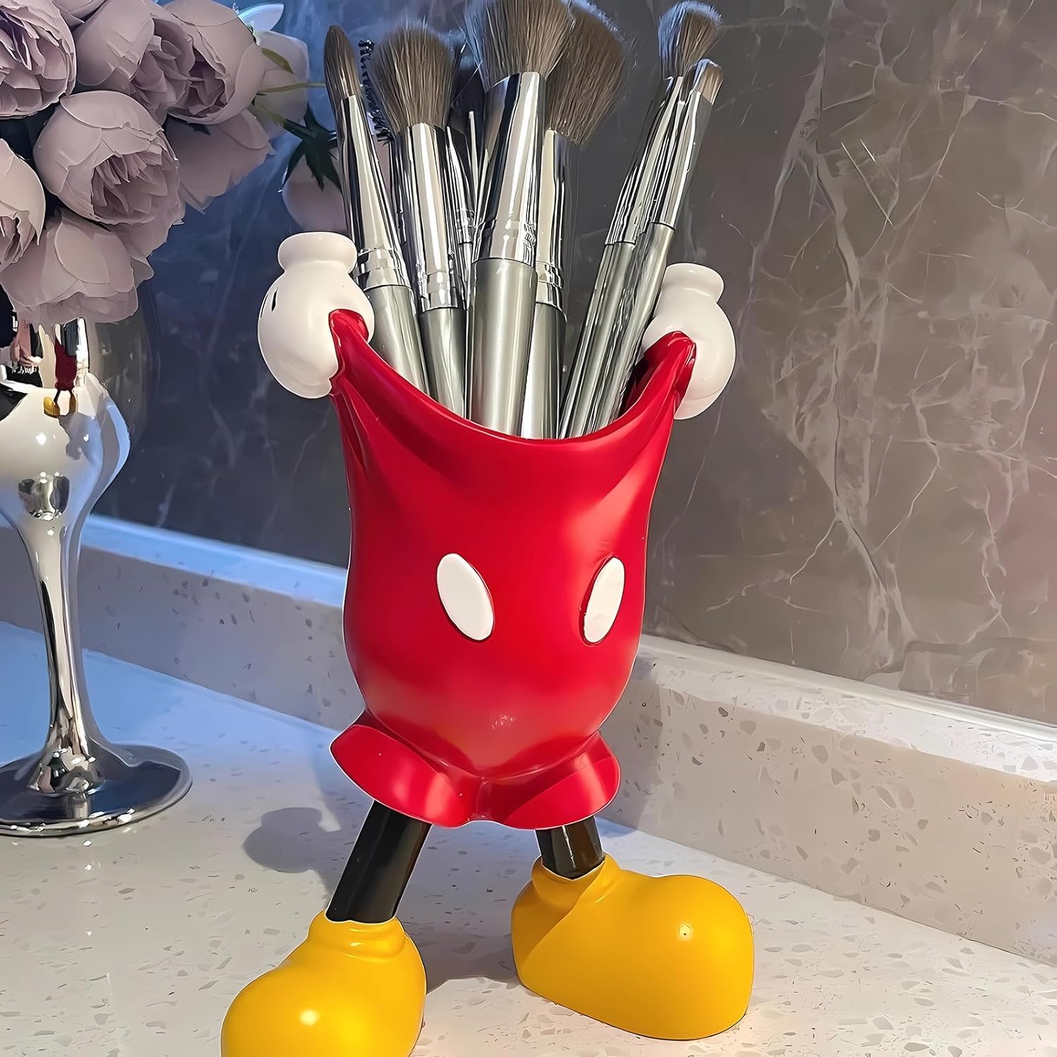 Soporte Para Brochas De Maquillaje Hannahcos Cartoon Star Resin - Venta Internacional.