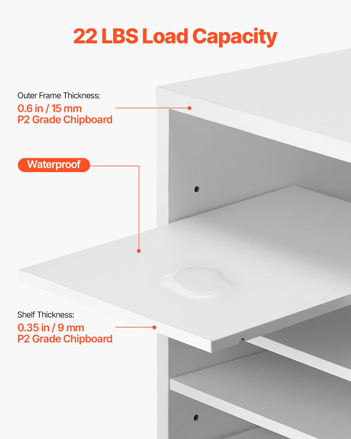 Foto 4 pulgar | Organizador Vevor Blanco-Venta Internacional