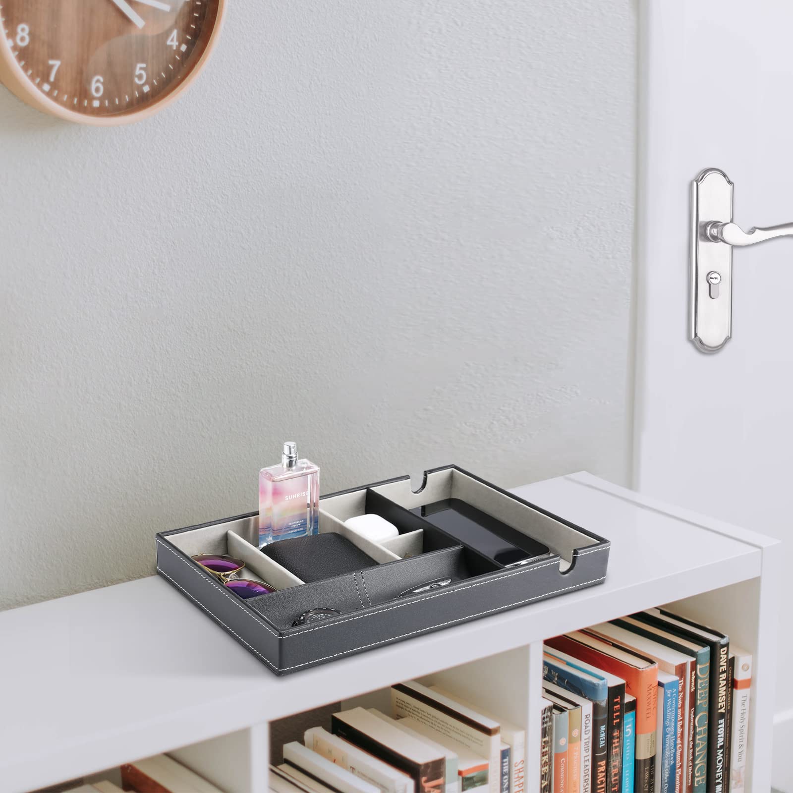 Foto 4 pulgar | Organizador De Mesita De Noche Valet Tray Procase De Piel Sintética De 1 Capa - Venta Internacional.