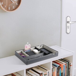 Foto 3 | Organizador De Mesita De Noche Valet Tray Procase De Piel Sintética De 1 Capa - Venta Internacional.