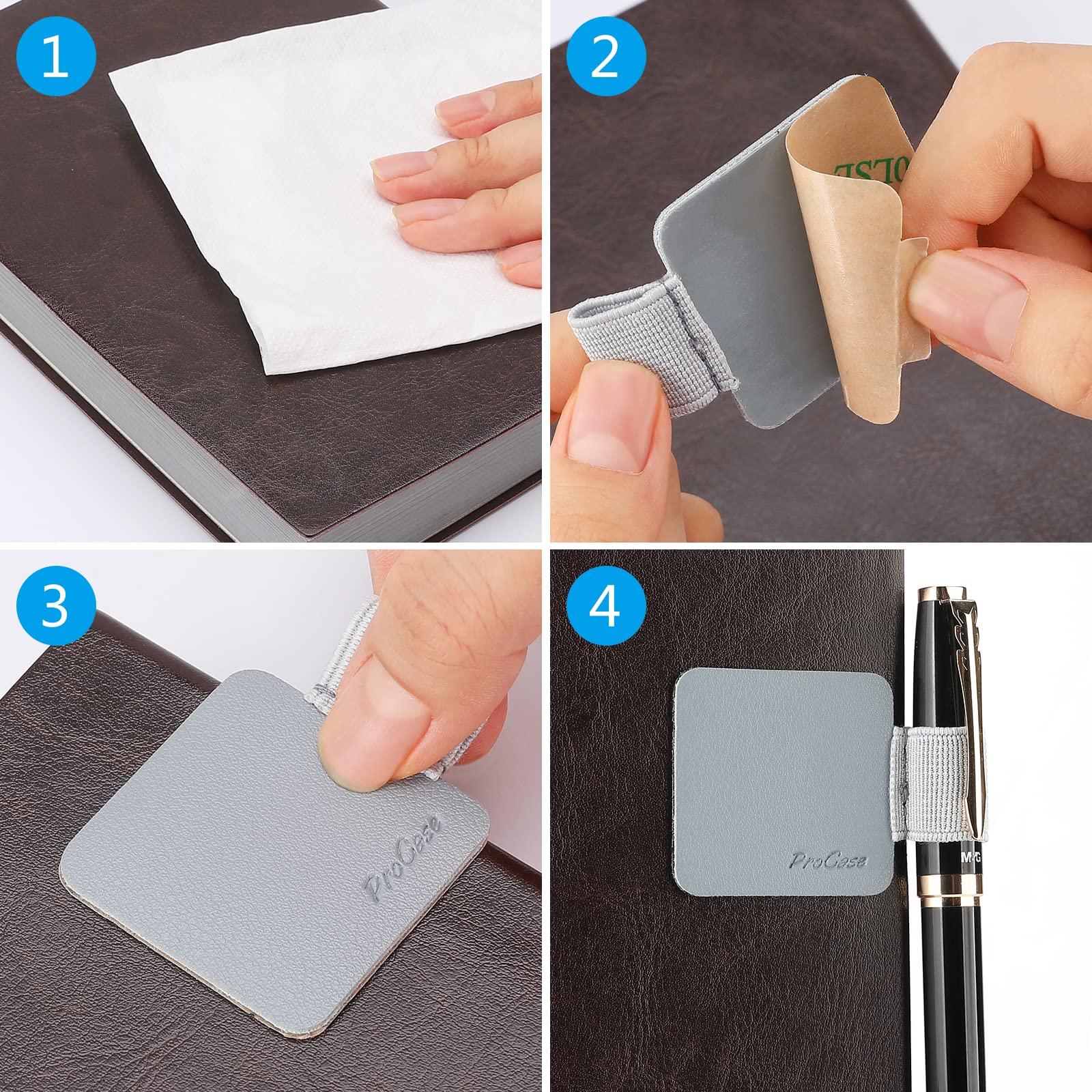 Foto 7 pulgar | Portalápices Procase Con Forma De Lazo Para Cuadernos Y Diarios (paquete De 5) - Venta Internacional.