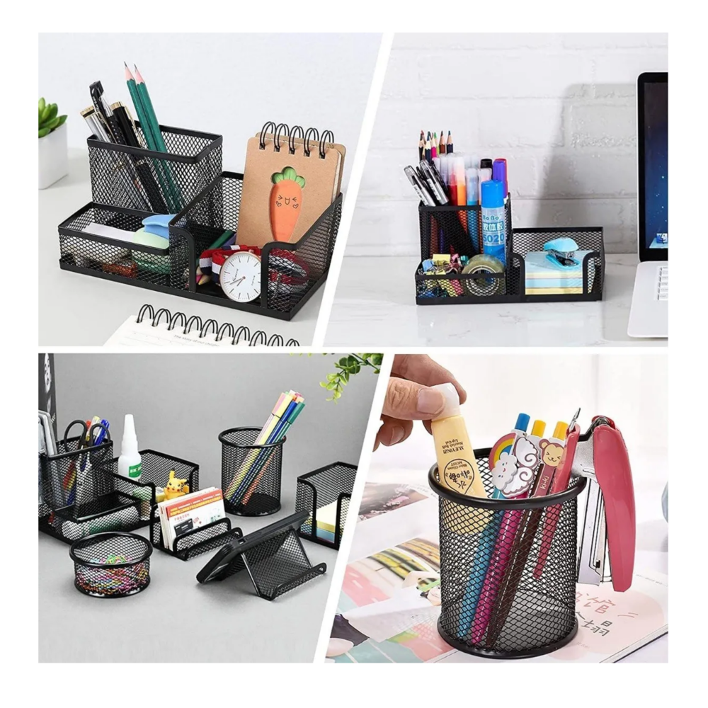 Foto 5 pulgar | Organizador De Escritorio  Belug Con 6 Piezas Organizador De Oficina  Negro