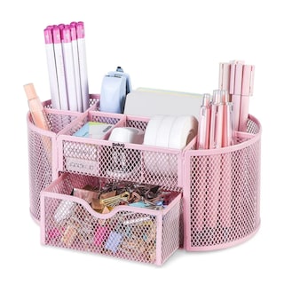 Foto 2 | Organizador De Escritorio Belug Con 8 Compartimentos Y 1cajón Rosa