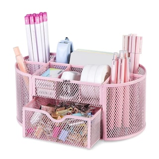 Foto 2 | Organizador De Escritorio Belug Con 8 Compartimentos Y 1cajón Rosa