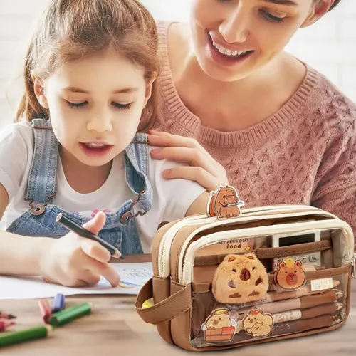 Foto 4 | Estuche Aesthetic Lapicera Capibara Pencil Case Papeleria