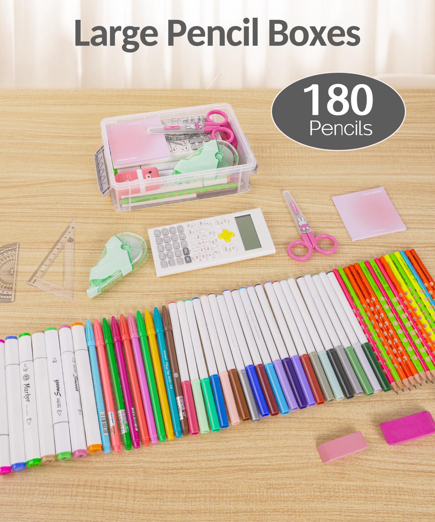 Foto 5 pulgar | Estuche Para Lápices Sooez Back To School, Paquete De 6 Unidades, Extra Grande - Venta Internacional.