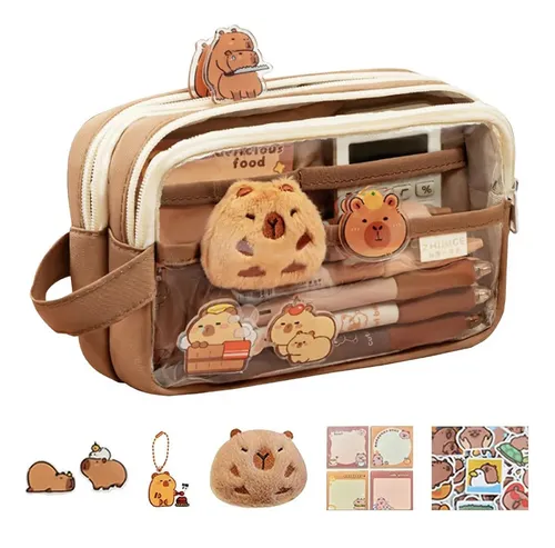 Estuche Aesthetic Lapicera Capibara Pencil Case Papeleria