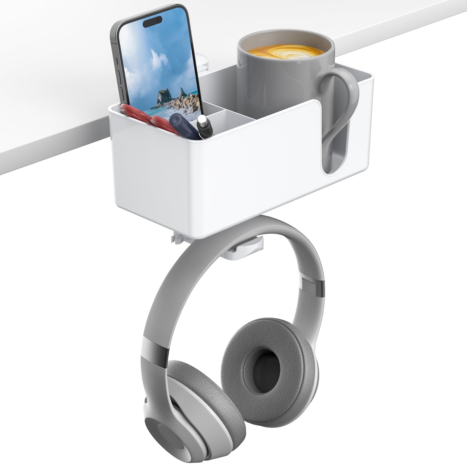Foto 2 pulgar | Organizador De Escritorio Kdd 4 En 1  Portavasos Para Debajo Del Escritorio  Soporte Para Auriculares - Venta Intern