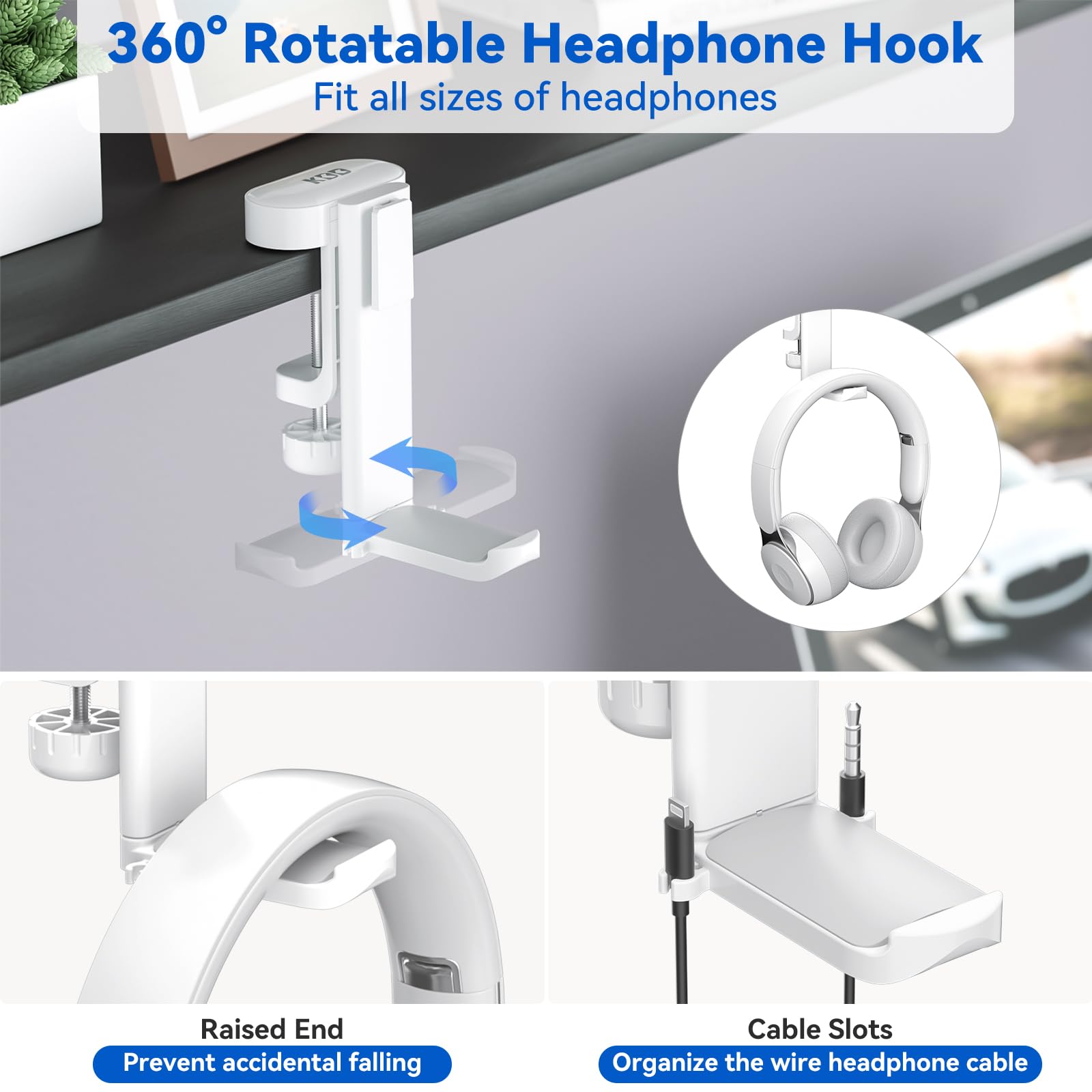 Foto 4 pulgar | Organizador De Escritorio Kdd 4 En 1  Portavasos Para Debajo Del Escritorio  Soporte Para Auriculares - Venta Intern