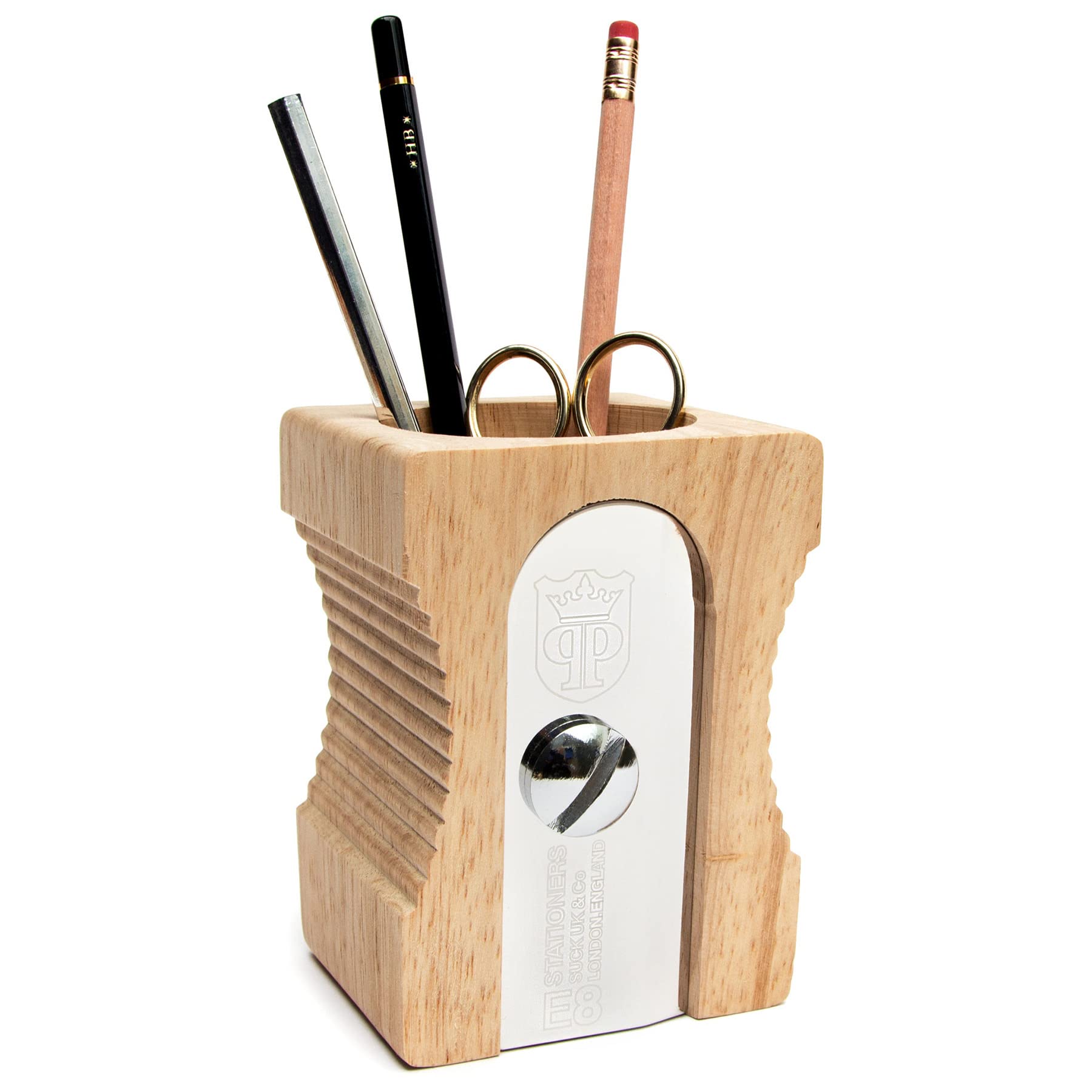 Foto 2 pulgar | Soporte Para Bolígrafos Suck Uk  Sacapuntas De Madera  Lámpara De Escritorio - Venta Internacional.