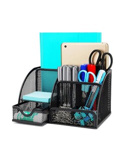 Foto 4 | Organizador De Artículos Para Escritorio De Metal + Gratis Termo Güish De Regalo