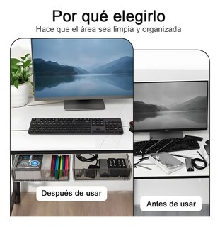 Foto 3 | Cajas De Plastico Belug Almacenamiento Estilo Cajonera Debajo Blanco Gris