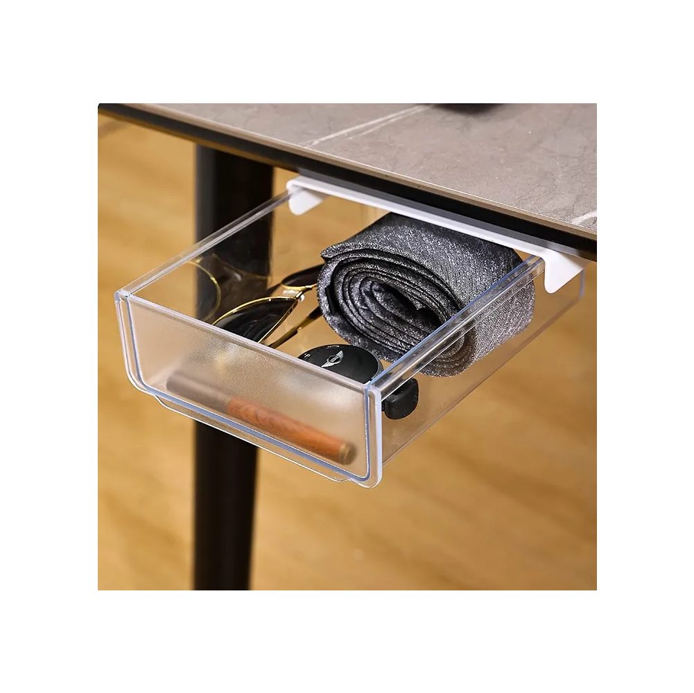 Foto 5 pulgar | Cajas De Plastico Belug Almacenamiento Estilo Cajonera Debajo Blanco Gris