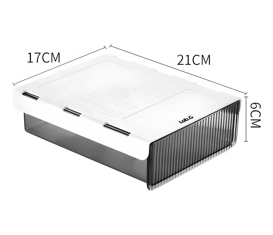 Foto 2 | Cajas De Plastico  Lab.g Almacenamiento Estilo Cajonera Debajo Negro Blanco