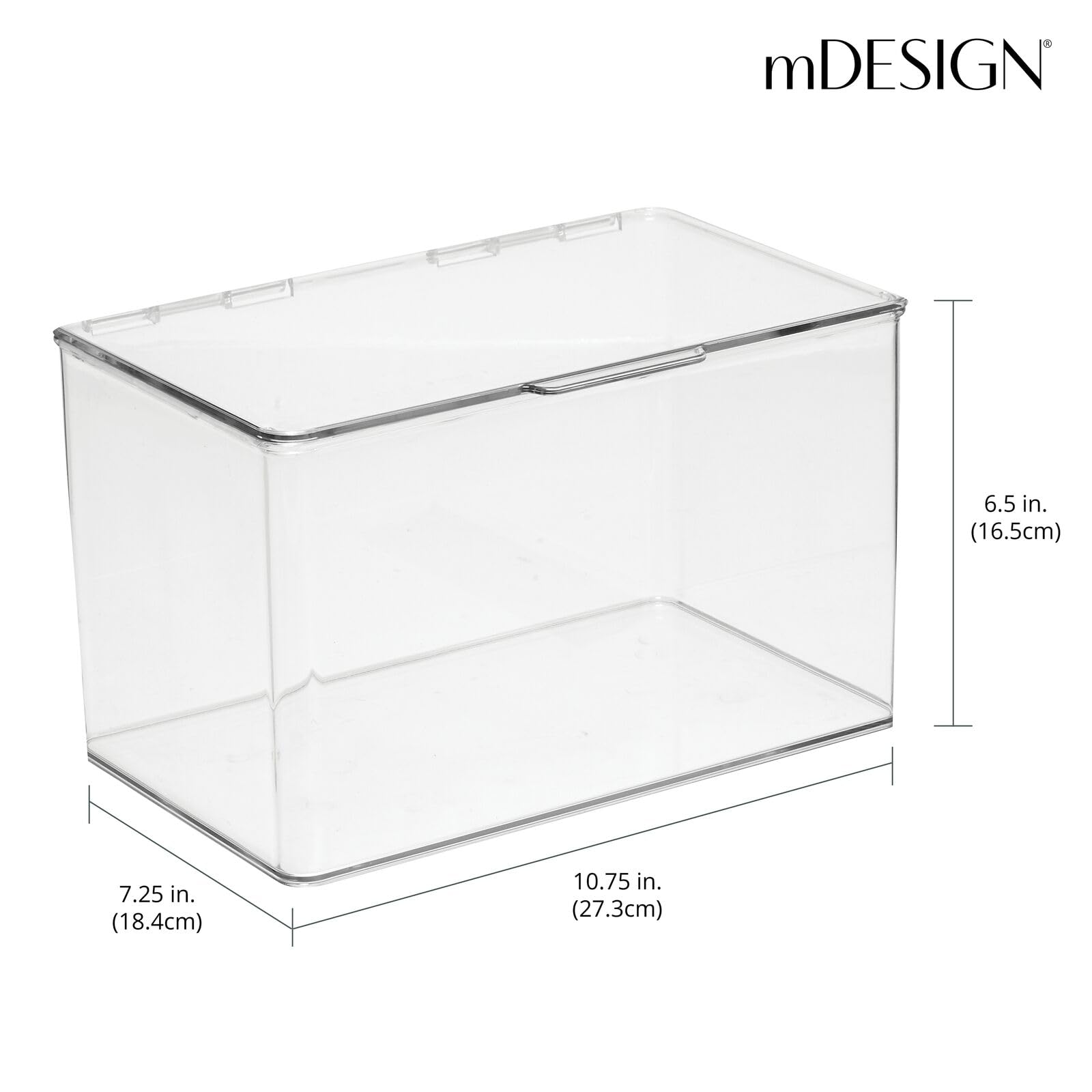 Foto 4 pulgar | Caja Organizadora De Almacenamiento Mdesign Lumiere Collection  Transparente - Venta Internacional.