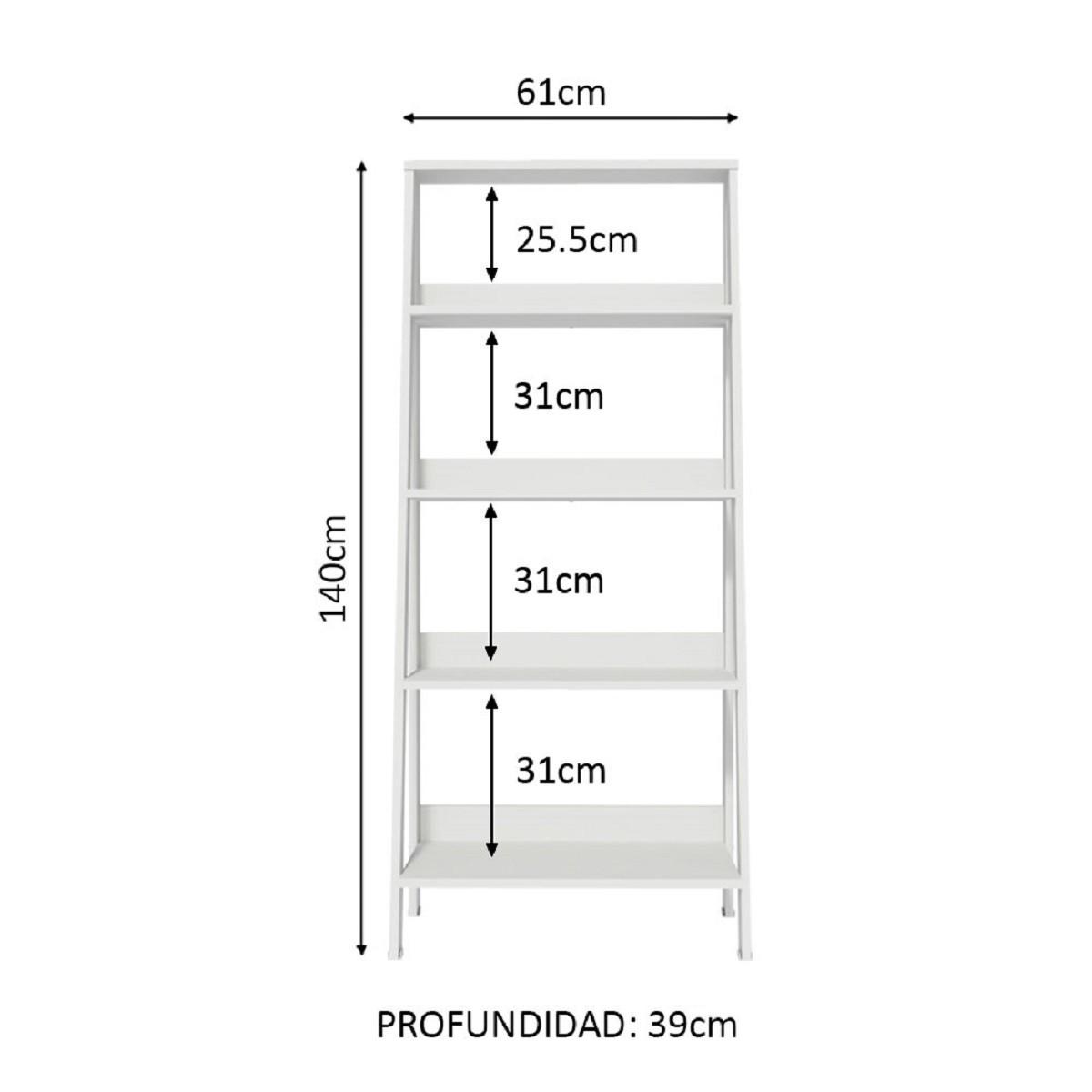 Foto 4 pulgar | Librero Madesa con 4 Niveles