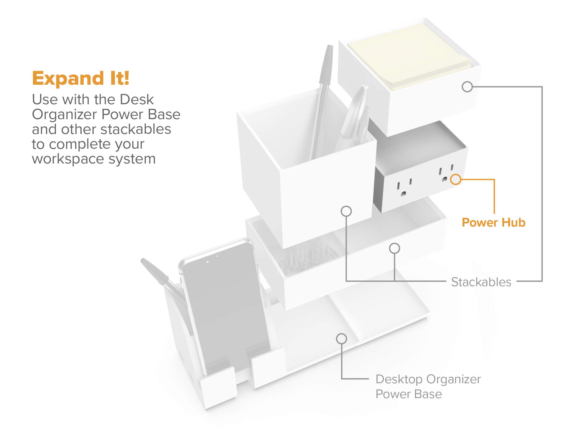 Foto 5 | Estación de Carga Bostitch Office Konnect Power Hub Blanco - Venta Internacional