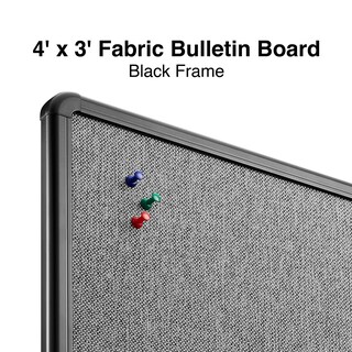 Foto 2 | Tela Para Tablón De Anuncios Staples St61264, 120 Cm X 90 Cm, Color Negro - Venta Internacional.