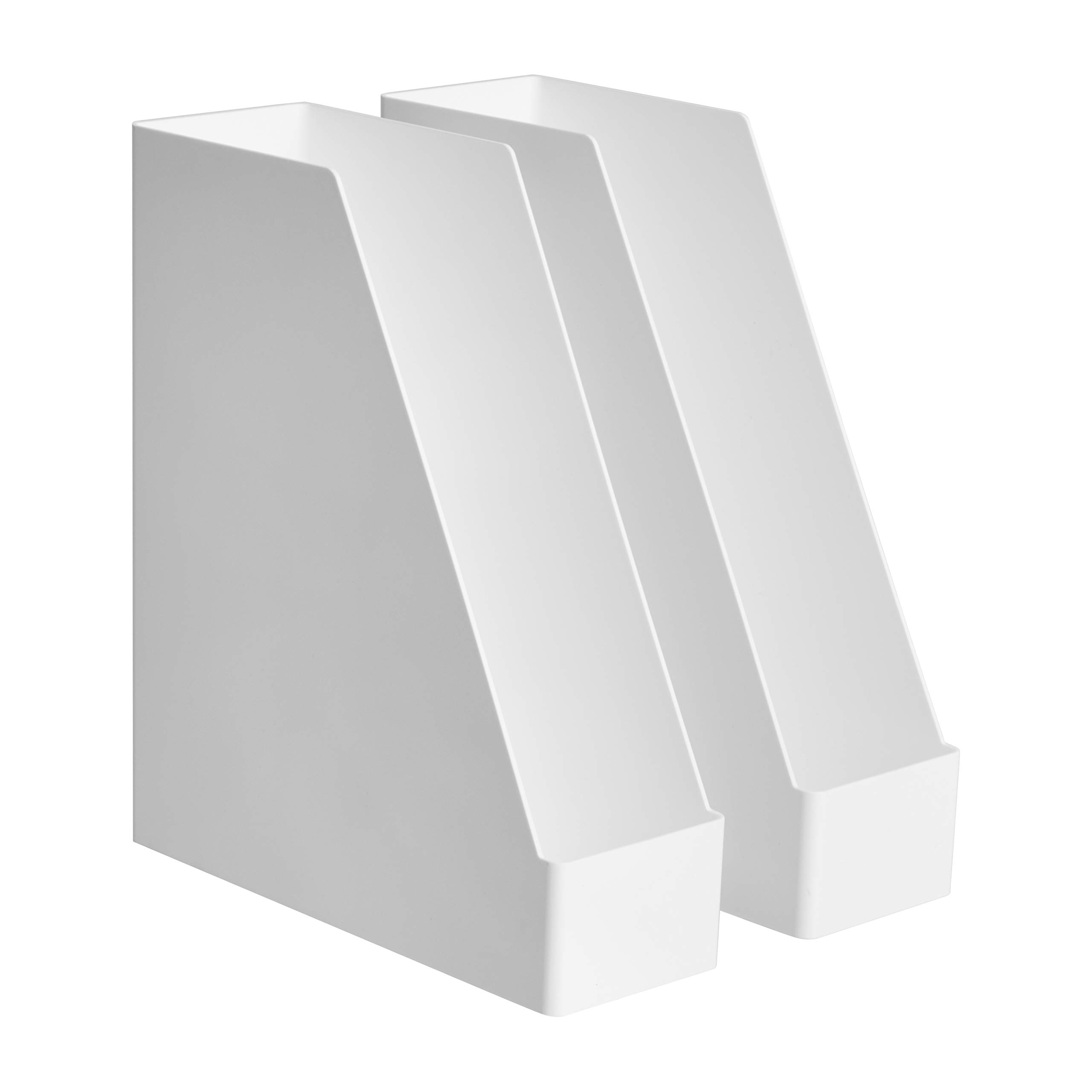 Foto 2 pulgar | Revistero Organizador de Plástico Paquete De 12 Unidades Blanco - Venta Internacional