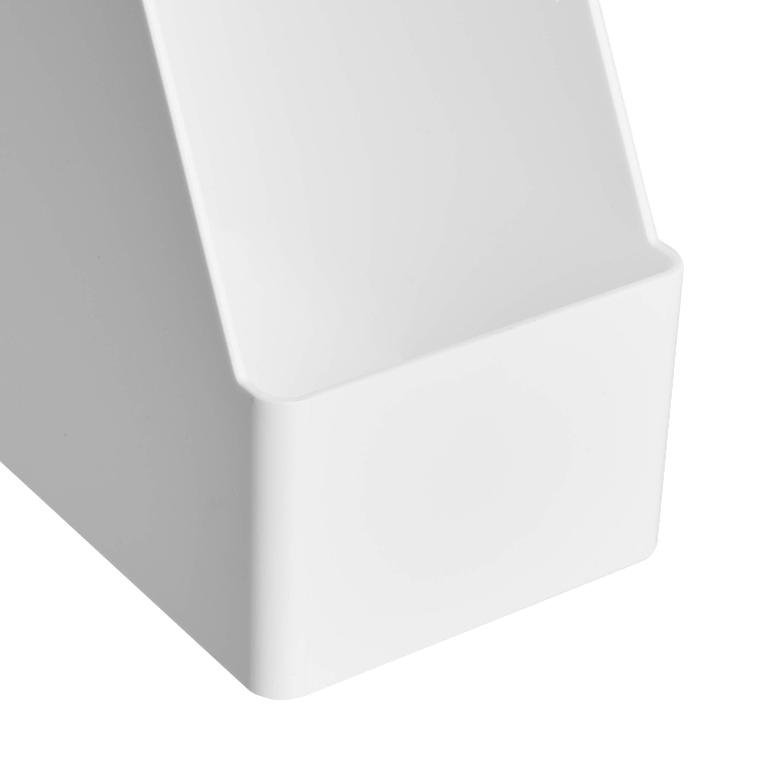 Foto 5 pulgar | Revistero Organizador de Plástico Paquete De 12 Unidades Blanco - Venta Internacional