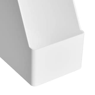 Foto 4 | Revistero Organizador de Plástico Paquete De 12 Unidades Blanco - Venta Internacional