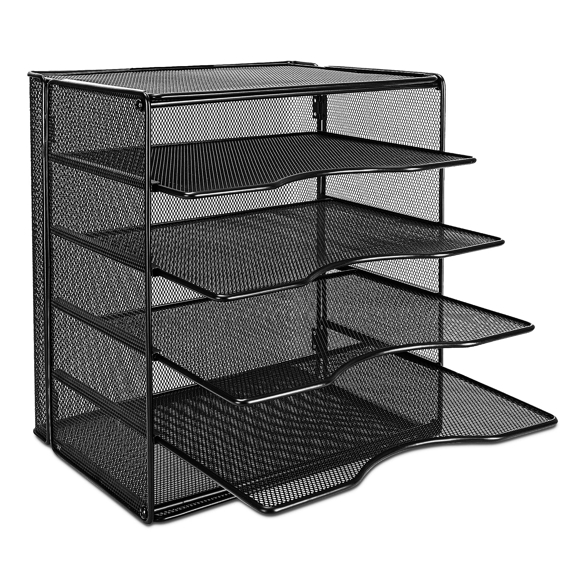 Foto 4 pulgar | Escritorio Amazon Basics con 5 Ranuras Negro - Venta Internacional