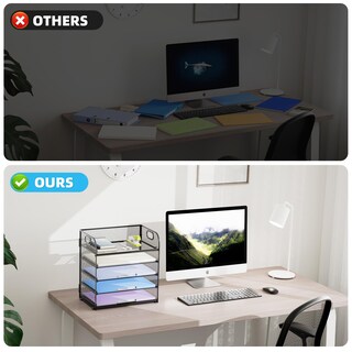 Foto 5 | Organizador de Papel Marbrasse Negro 5 Niveles - Venta Internacional
