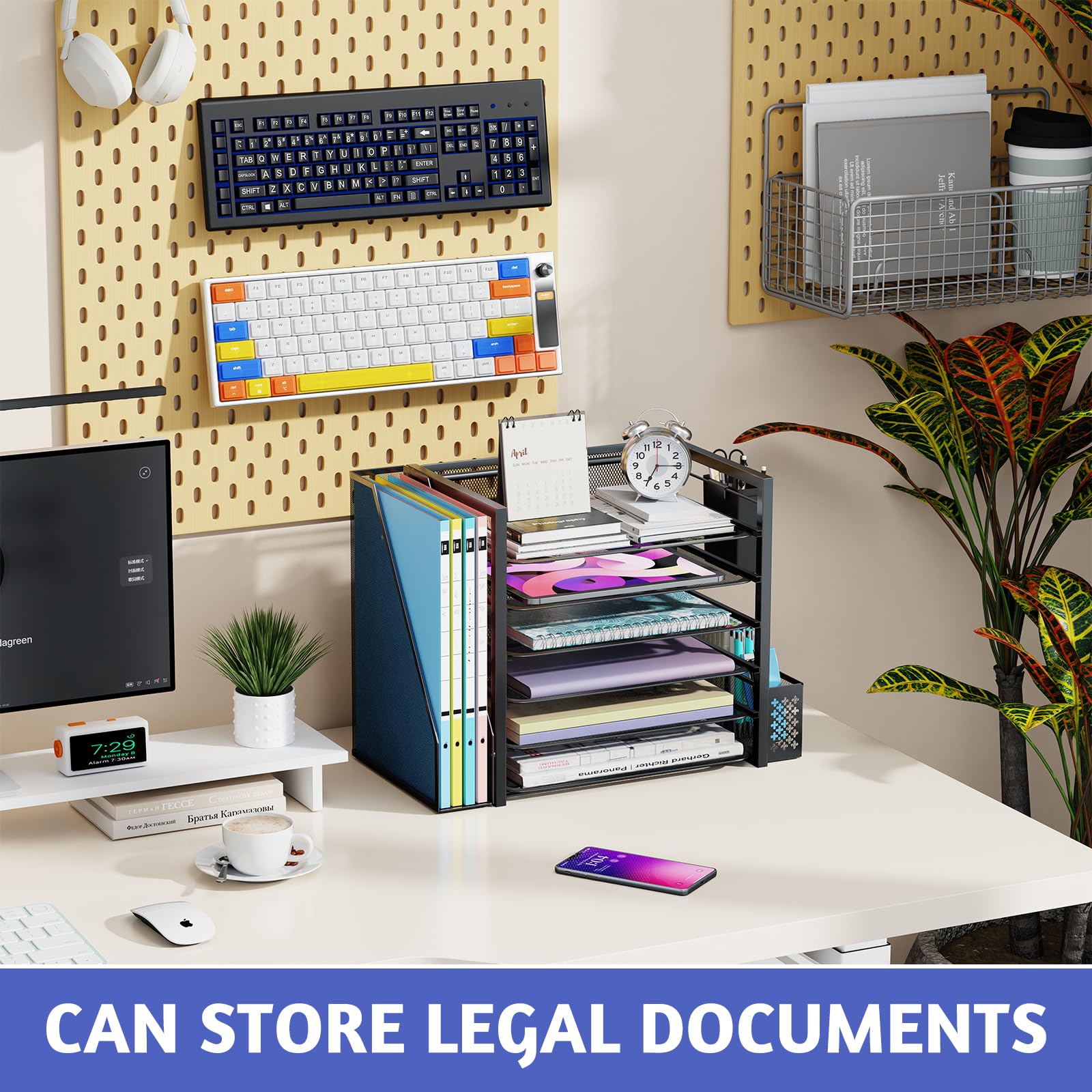 Foto 3 pulgar | Organizador De Archivos De Escritorio Simple Trending De 6 Niveles Con Soporte Para Archivos - Venta Internacional.