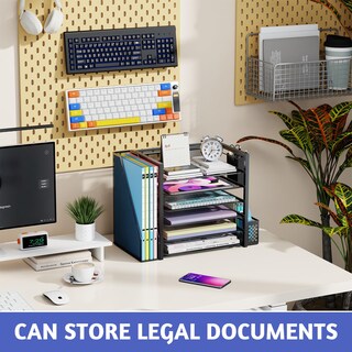 Foto 2 | Organizador De Archivos De Escritorio Simple Trending De 6 Niveles Con Soporte Para Archivos - Venta Internacional.