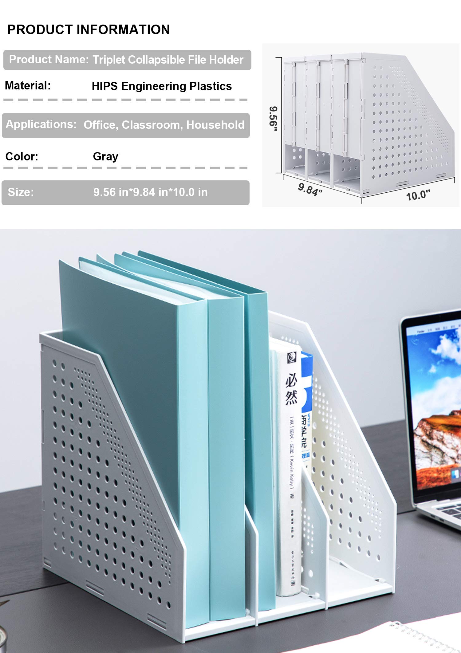 Foto 2 | Revistero Leven, Plegable, Para Organización De Oficina - Venta Internacional.