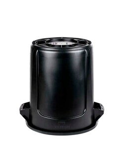 Foto 2 | Contenedor Brute Executive Rubbermaid Sin Tapa, Negro, 20 Gal