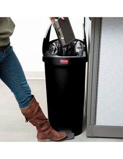 Foto 2 | Contenedor De Plástico End Step Rubbermaid 50l color Negro