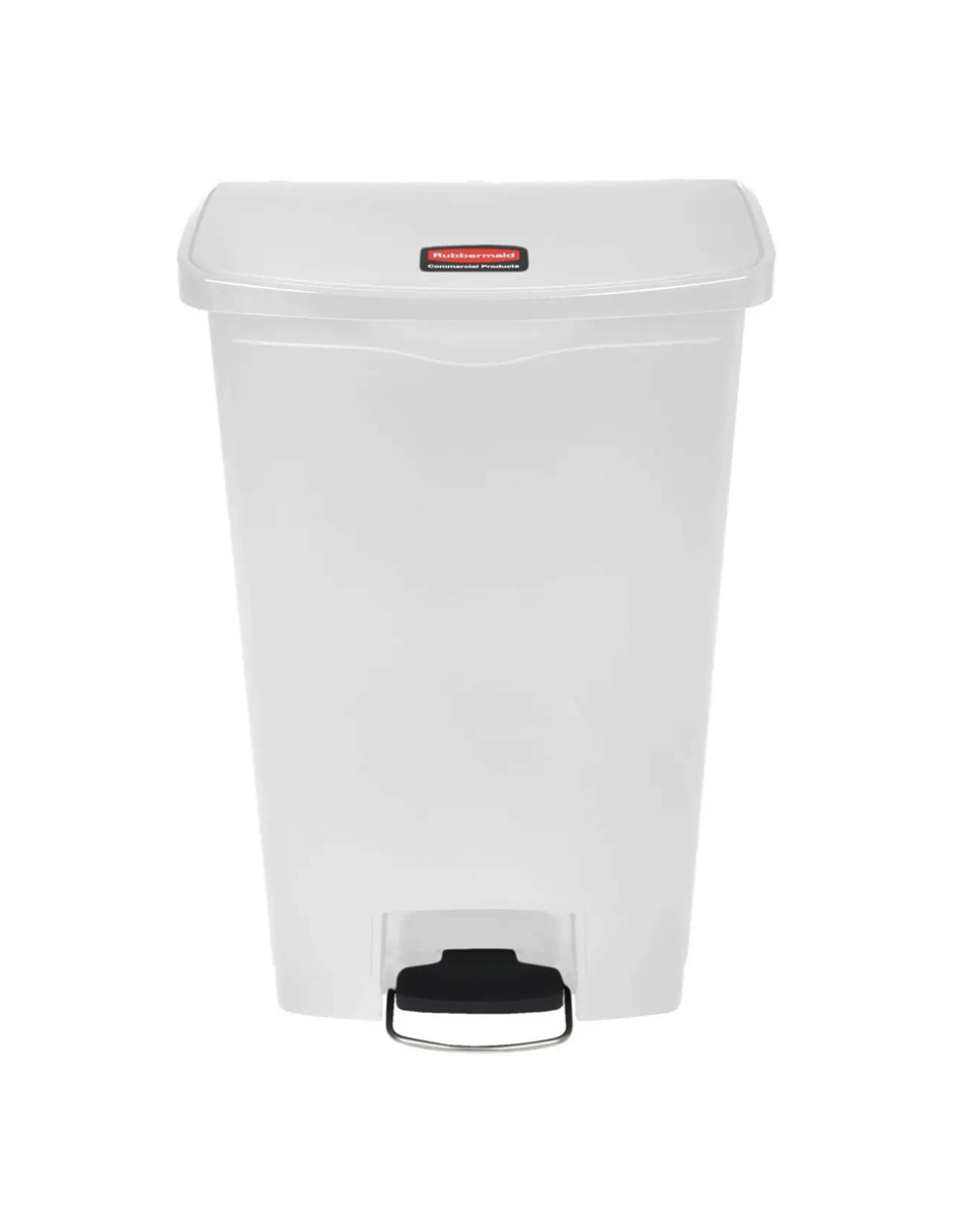 Foto 2 pulgar | Contenedor Slim Jim De Pedal Rubbermaid 90 Lt color Blanco