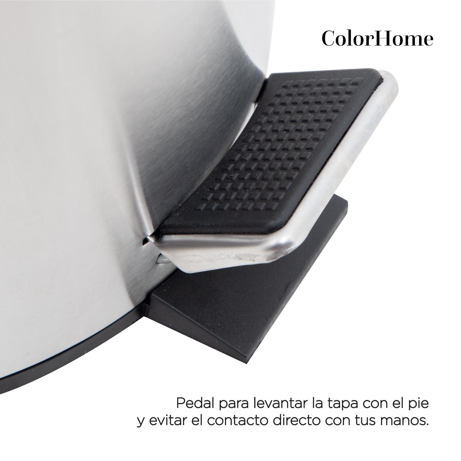 Foto 7 pulgar | Botes de Basura ColorHome COLORBIN12 color Gris 12L 2 Piezas