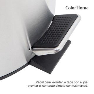 Foto 6 | Botes de Basura ColorHome COLORBIN12 color Gris 12L 2 Piezas