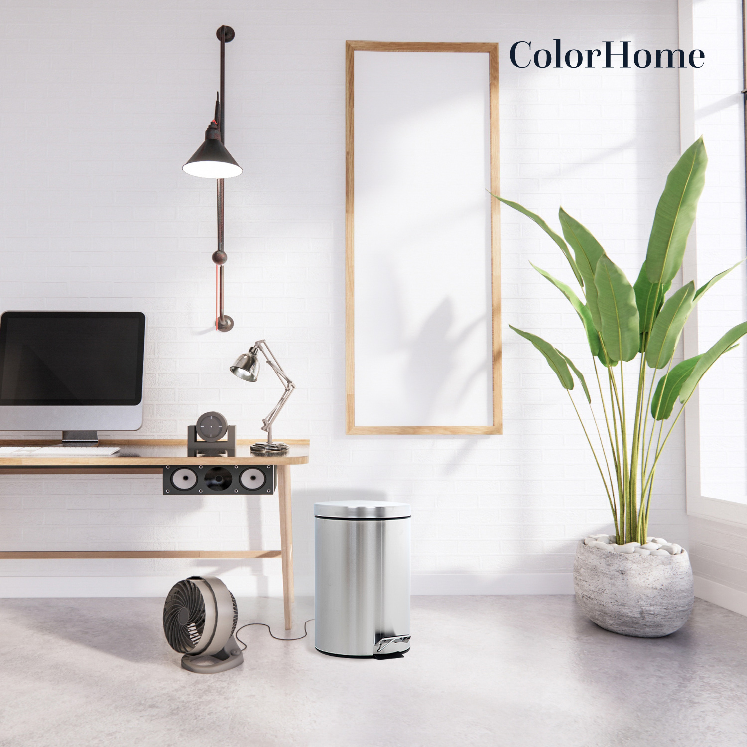 Foto 2 | Bote de Basura ColorHome COLORBIN9 color Gris 9L