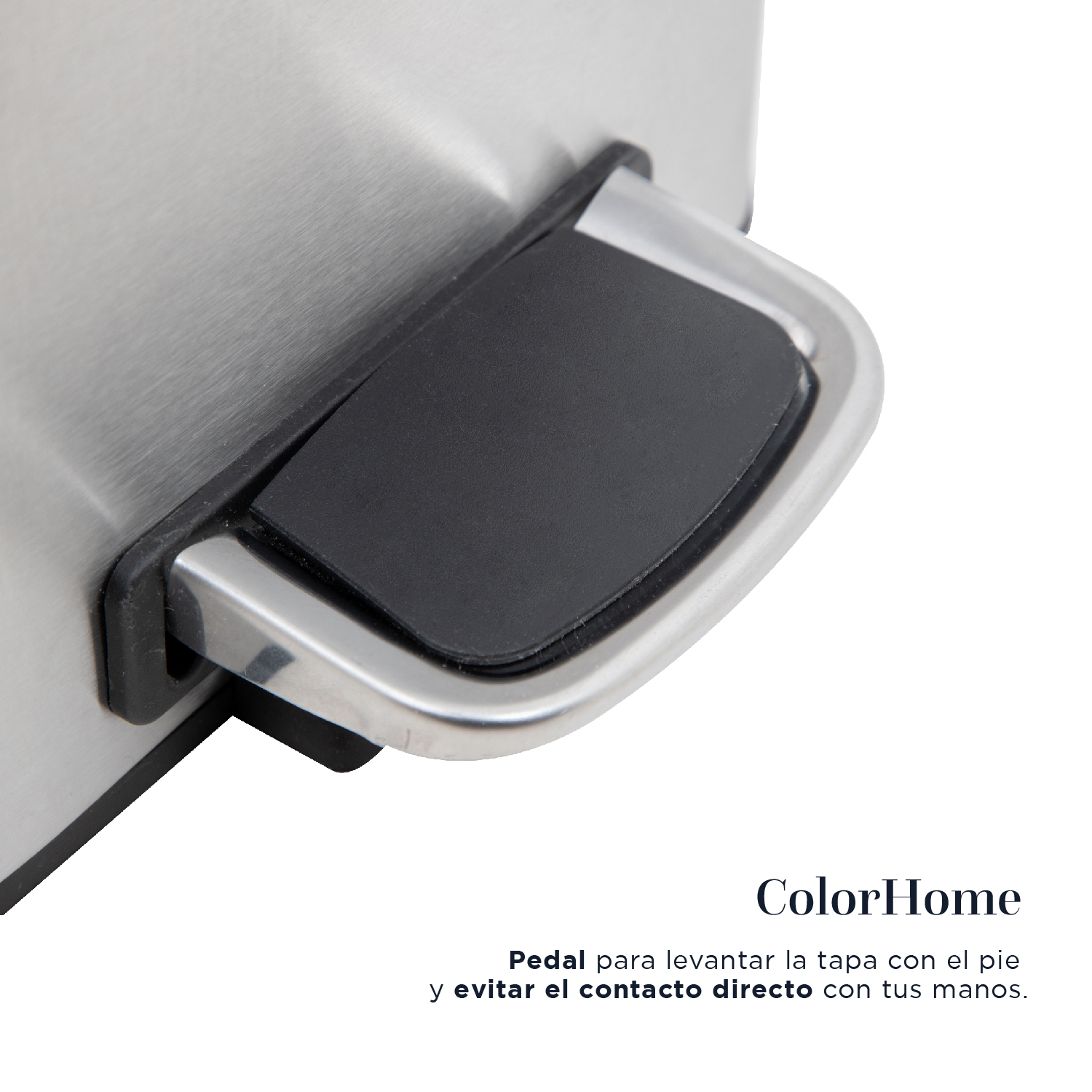 Foto 6 | Bote de Basura ColorHome Acero Inoxidable 6l