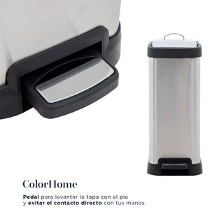 Foto 6 | Bote de Basura ColorHome COLORBIN8 color Gris 8L