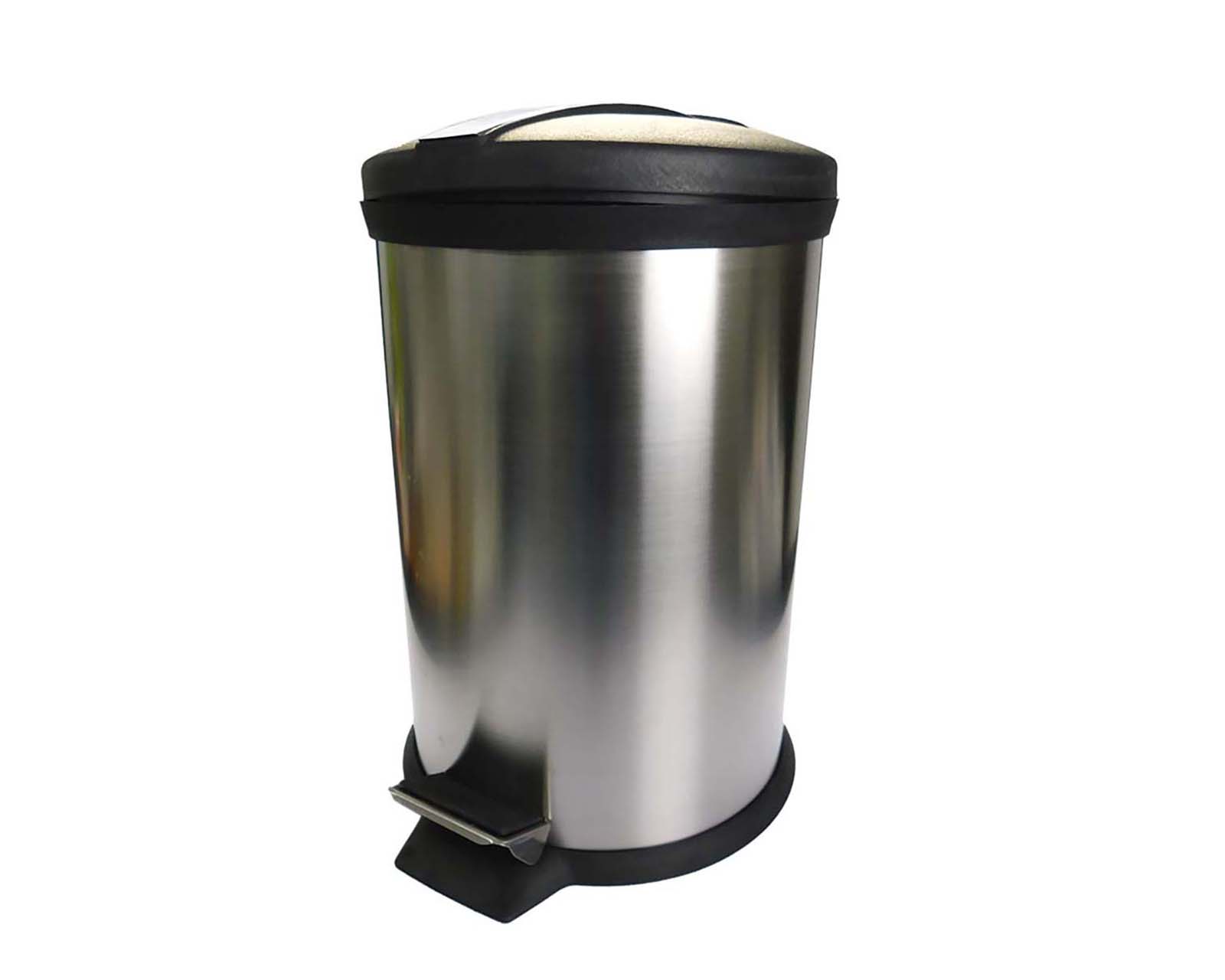 Bote de Basura 12 l Good & Good M56-bb1202 Plateado