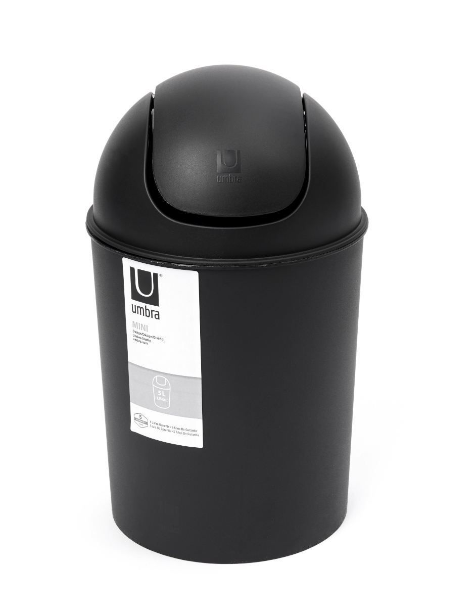 Bote de Basura Zense Mini Can Negro 5 L