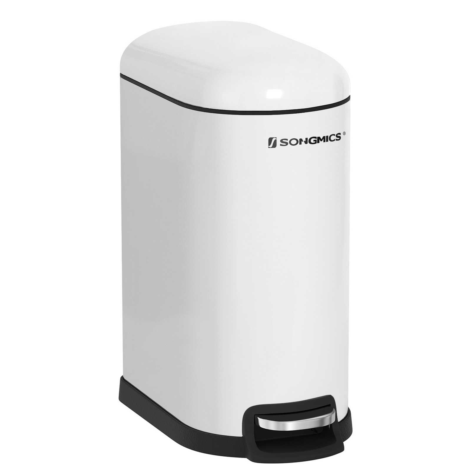 Cesto de Basura Songmics Blanco de 10 L