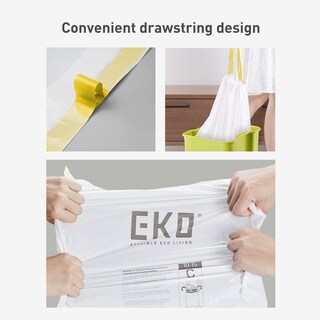 Foto 5 | Bolsas De Basura Eko Easy-dispense, 13 Galones (40l-60l), 60 Unidades - Venta Internacional.