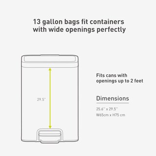 Foto 7 | Bolsas De Basura Eko Easy-dispense, 13 Galones (40l-60l), 60 Unidades - Venta Internacional.