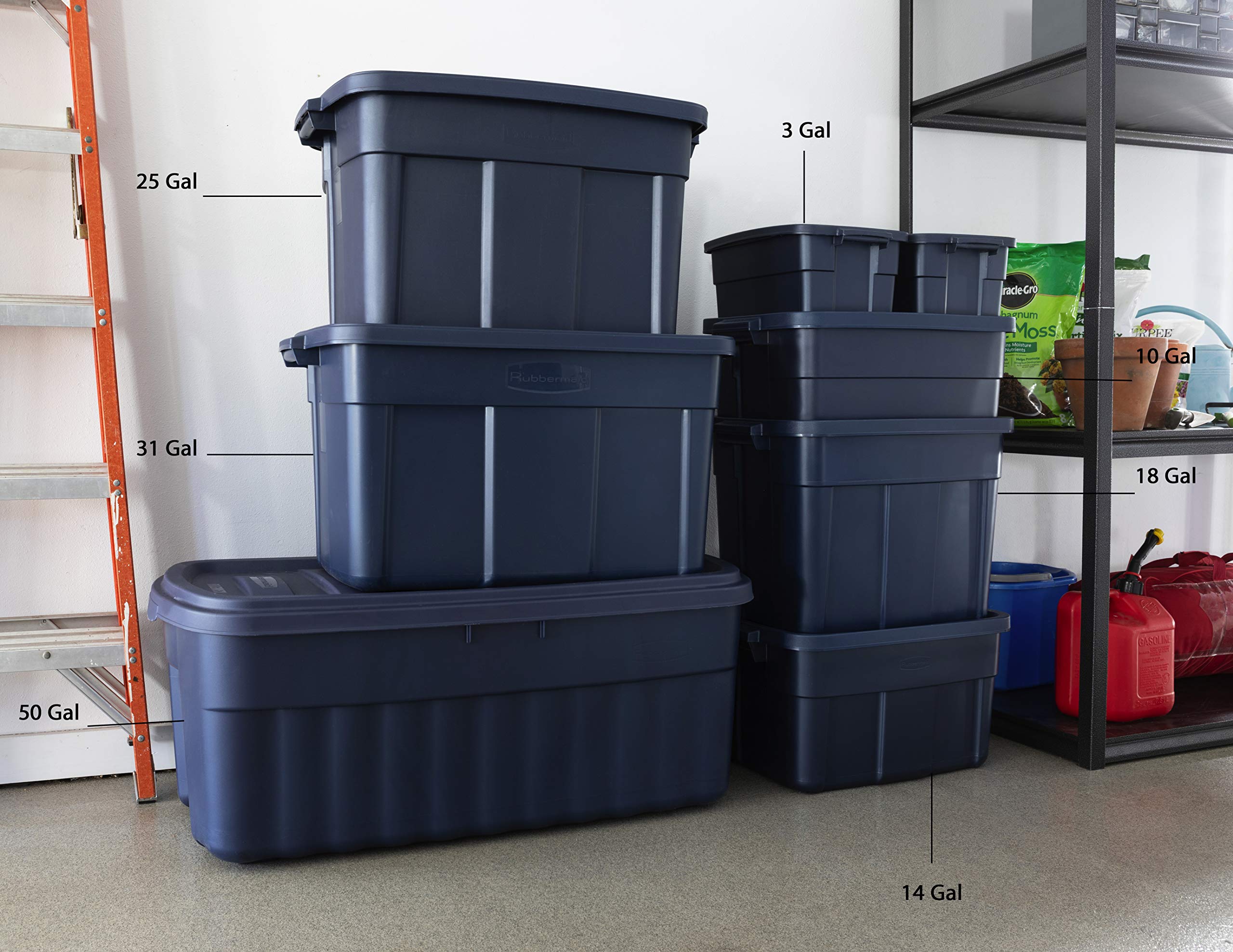 Foto 6 pulgar | Bolsas De Almacenamiento Rubbermaid Roughneck Tote 94,63 L, Paquete De 4 - Venta Internacional.