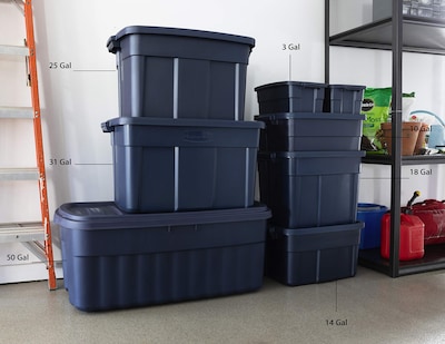 Foto 5 | Bolsas De Almacenamiento Rubbermaid Roughneck Tote 94,63 L, Paquete De 4 - Venta Internacional.